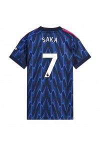 Arsenal Bukayo Saka #7 Jalkapallovaatteet Naisten Vieraspaita 2025-26 Lyhythihainen